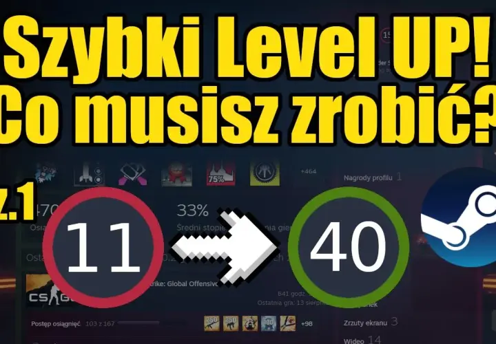 Jak szybko podwyższyć poziom Steam bez wydawania pieniędzy
