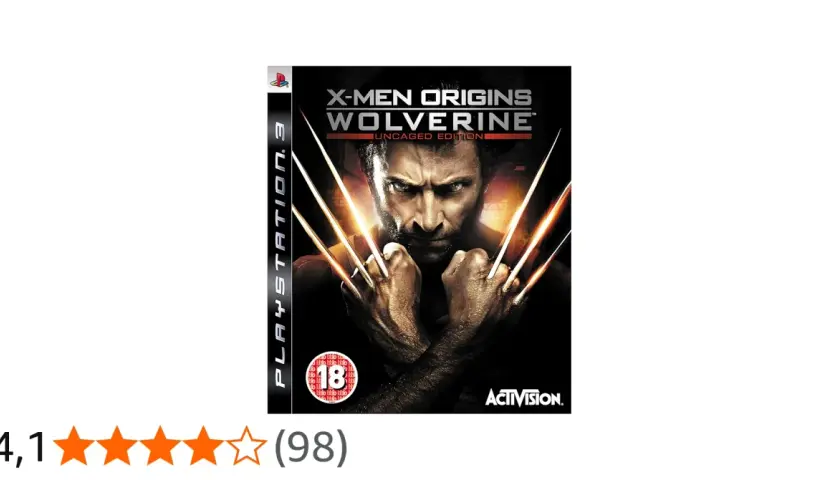 Okładka gry X-Men Origins Wolverine na PS3. Logan z wysuniętymi pazurami, gotowy do walki.