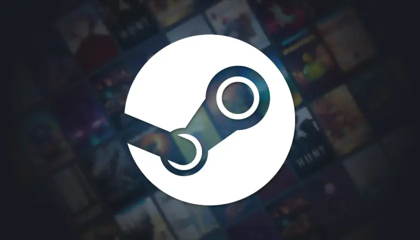 Logo Steam na tle okładek gier. Dowiedz się, jak wpłacić na Steam mniej niż 20 zł, by kupić wymarzoną grę.