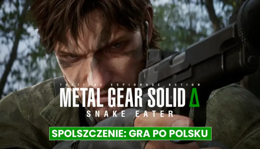 Snake z bronią w ręku, zapowiedź spolszczenie: gra po polsku Metal Gear Solid V The Phantom Pain.