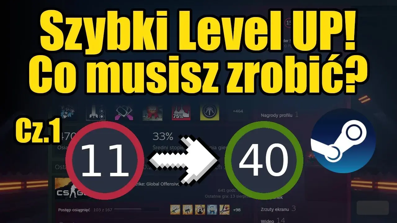 Jak szybko podwyższyć poziom Steam bez wydawania pieniędzy