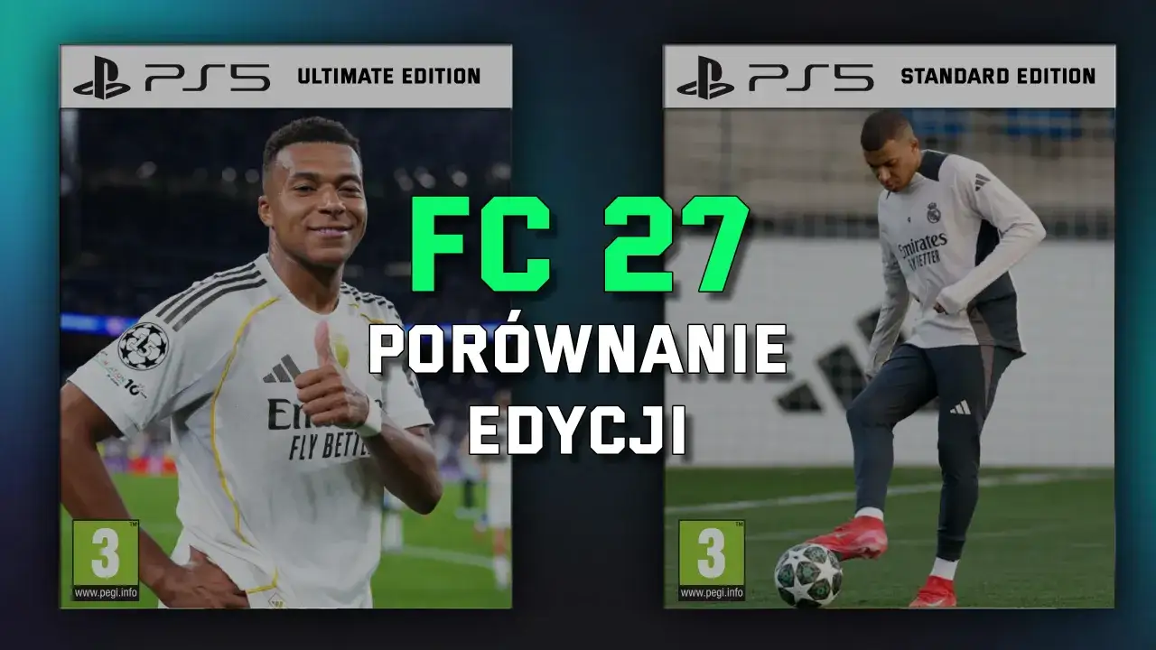 Porównanie edycji FC 24 na PS5. Kiedy premiera nowej fify? Kylian Mbappé na okładkach.