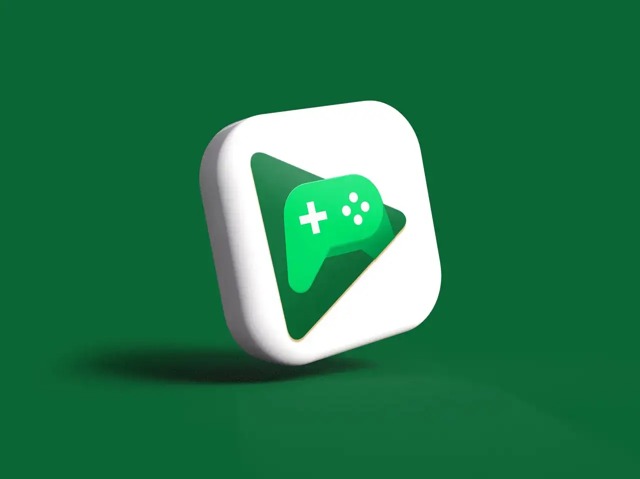 Ikona Google Play z zielonym kontrolerem do gier. Dowiedz się, jak usunąć dane gry z Google Play, aby zwolnić miejsce.